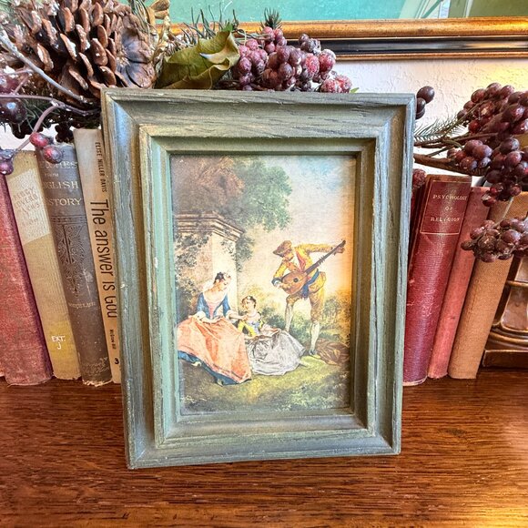 Vintage French Nicolas Lancret picture - Picture 6 of 7